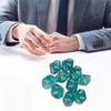 10 Stück Glitzernde Bunte 10-seitige Acryl-Würfel Rollenspiel Tischspiel Würfel Polyedrische Würfel für Tischspielspieler