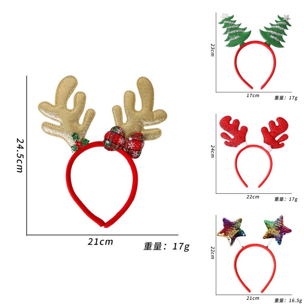 Christmas Party Butterfly Bow Headband Festive Hair Accessory For Children