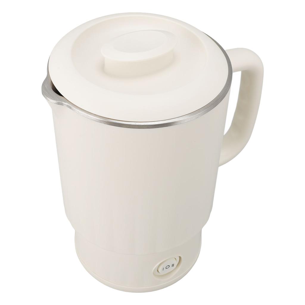 Cestovní elektrická konvice 600W 600ml 304 nerezová ocel Přenosný ohřívač horké vody pro čaj kávu