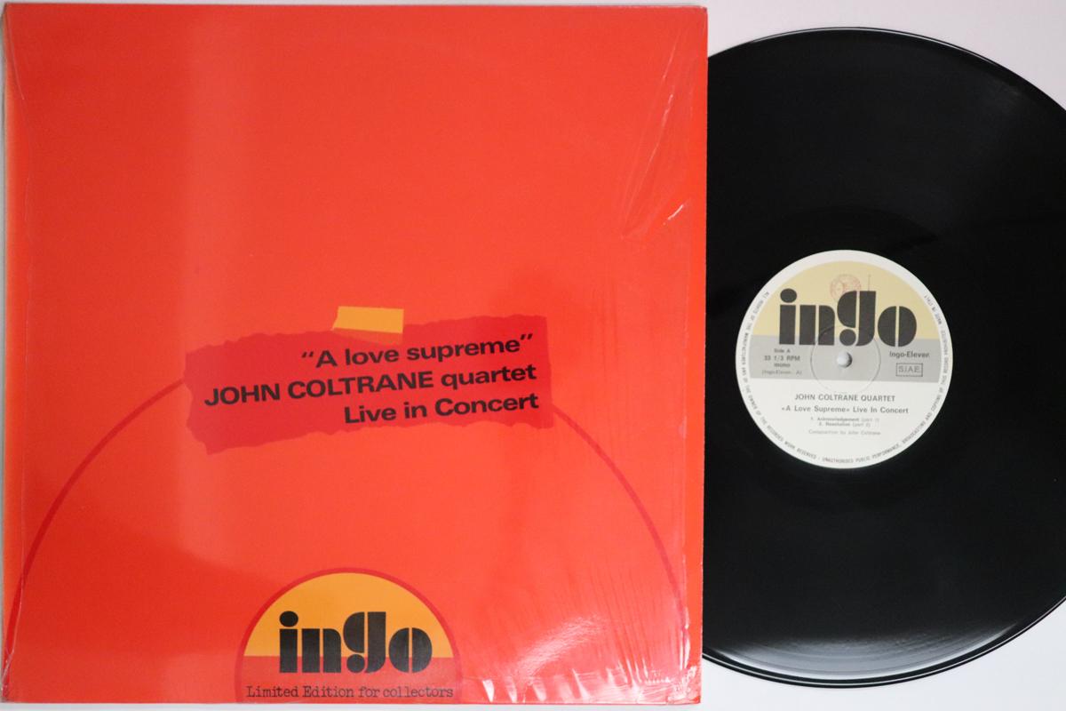 

LP Record JOHN COLTRANE a Love Supreme Live In Concert INGOELEVEN INGO Italy Jazz Used