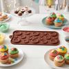 Home Baking Gadgets 19-Hole Silicone Button Molds, Three Sizes DIY Cake Decorating Tray, Cookie Molds Flexible Easy Release for Chocolate And