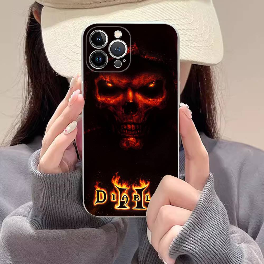 Classic Action D-Diablo Game Phone Case For IPhone 17 16 15 14 13 11 12 Pro Max 16 Plus Transparent