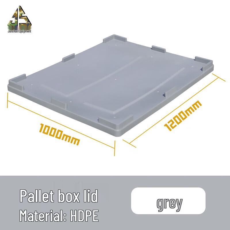 Grey Plastic Pallet Box Lid