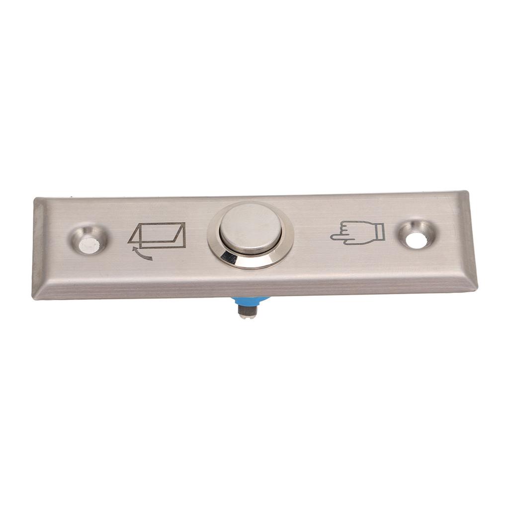 Door Access Control Switch Exit Press Button Stainless Steel Brushed Automatic Reset for Indoor