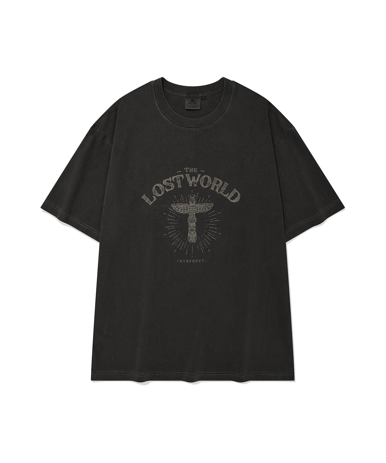 Disfunct Totempole Pigment T-Shirt(Charcoal) S
