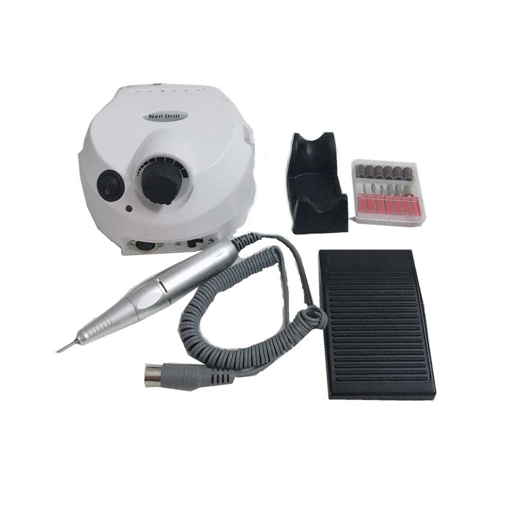 Elegant White 202 Electric Nail Grinder & Polisher, 30,000 RPM