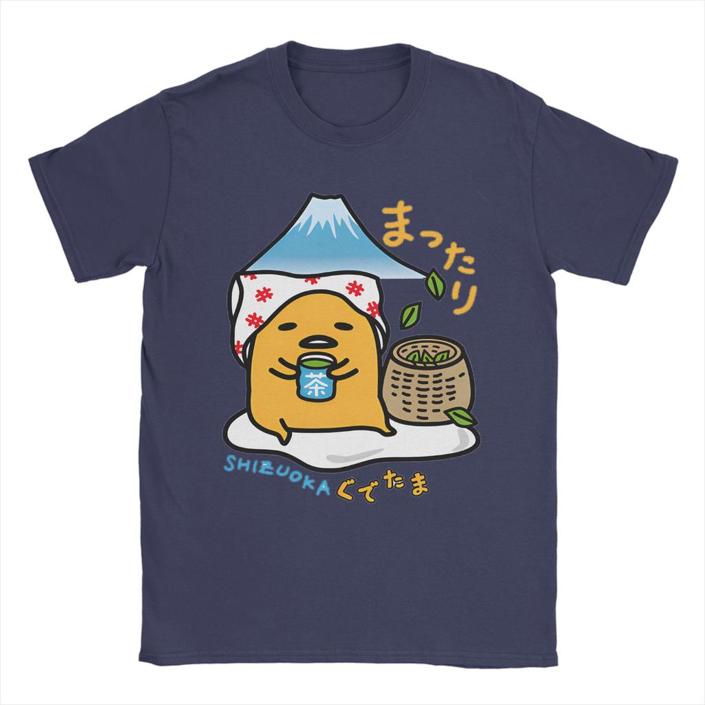 T-shirt Streetwear Miniso Estate Gudetama Hip Hop T-shirt Cotone Giapponese T-shirt Donna Uomo Y2K Basiche Manica Corta T-shirt