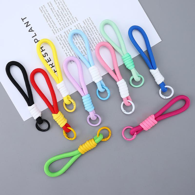 Colorful Polyester Plush Cartoon Doll Lanyard with Accessories - Customizable Toy Bag Charm