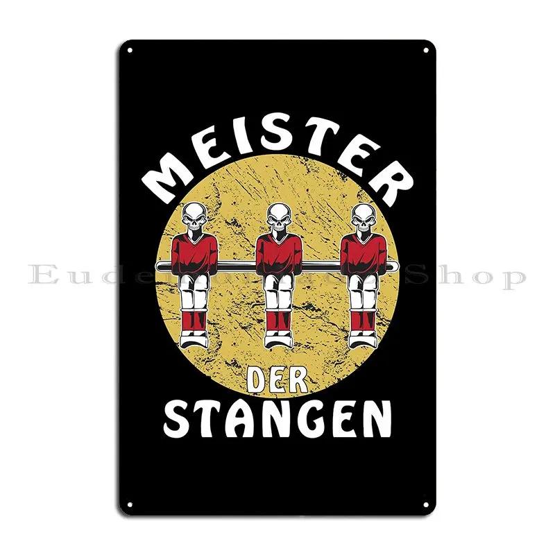 Table Football Master Of The Rods Metal Sign Club Designs Rusty Home Wall Cave Tin Sign Poster 20x30cm(7.8x11.8inch)