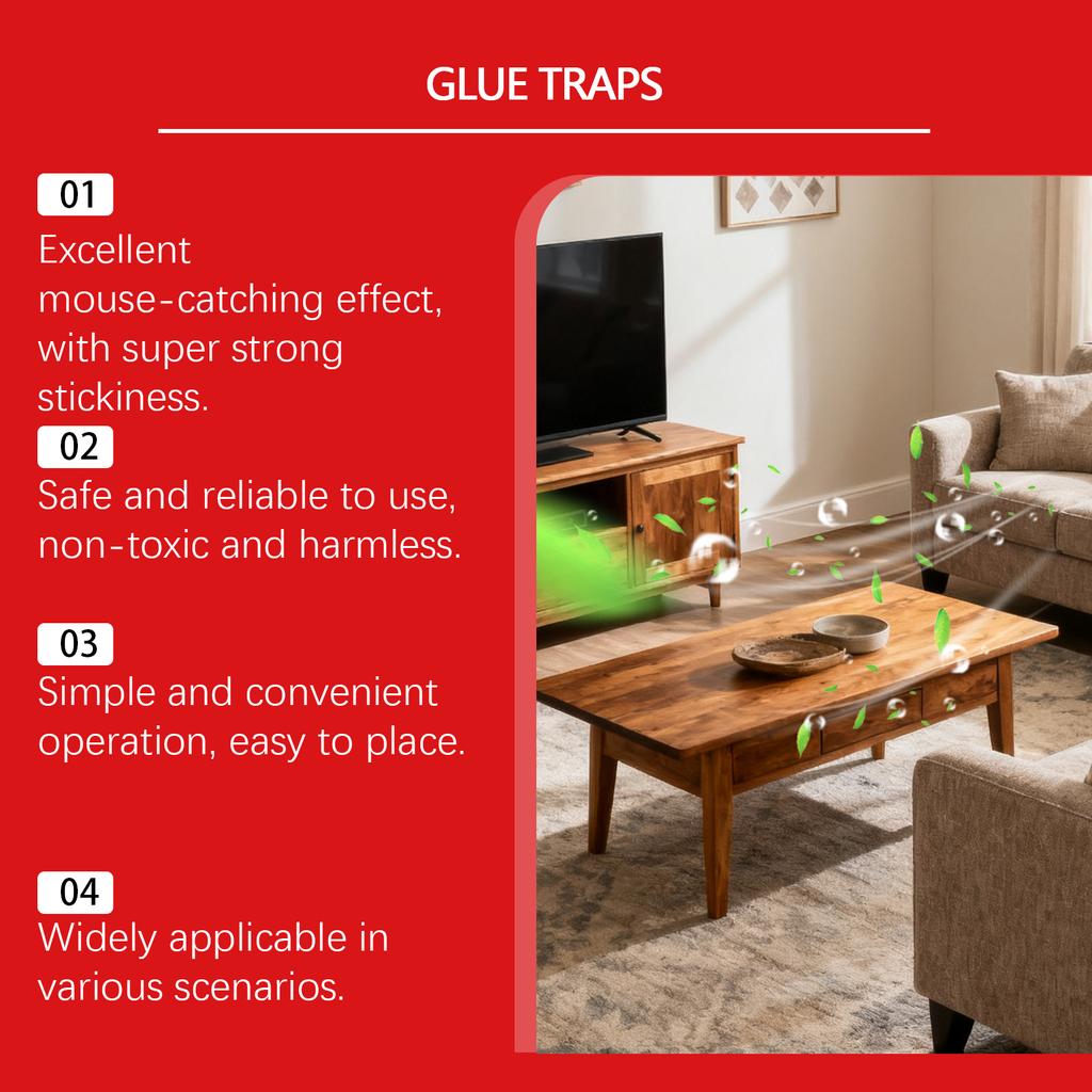 Strong Adhesive Traps, Indoor Sticky Mouse Traps, Suitable For Home Kitchens And Garages.