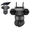 Triple Lens Solar Wireless Security Camera for V380 PRO 3240x1920 2MP AI Motion Detection 2 Way Talk IP66 8000mAh Battery PTZ WiFi Security Camera