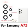 5Pcs,For Samsung A03 Core A33 A53 A73 A32 A52 A72 A82 S21 S22 Plus S21 Ultra FE Rear Back Camera Glass Lens With Glue Adhesive
