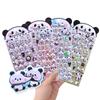 Being 4-Piece Panda Sticker Set Cute Puffed 3D Marshmallow Soft Fluffy Squishy Decoration
