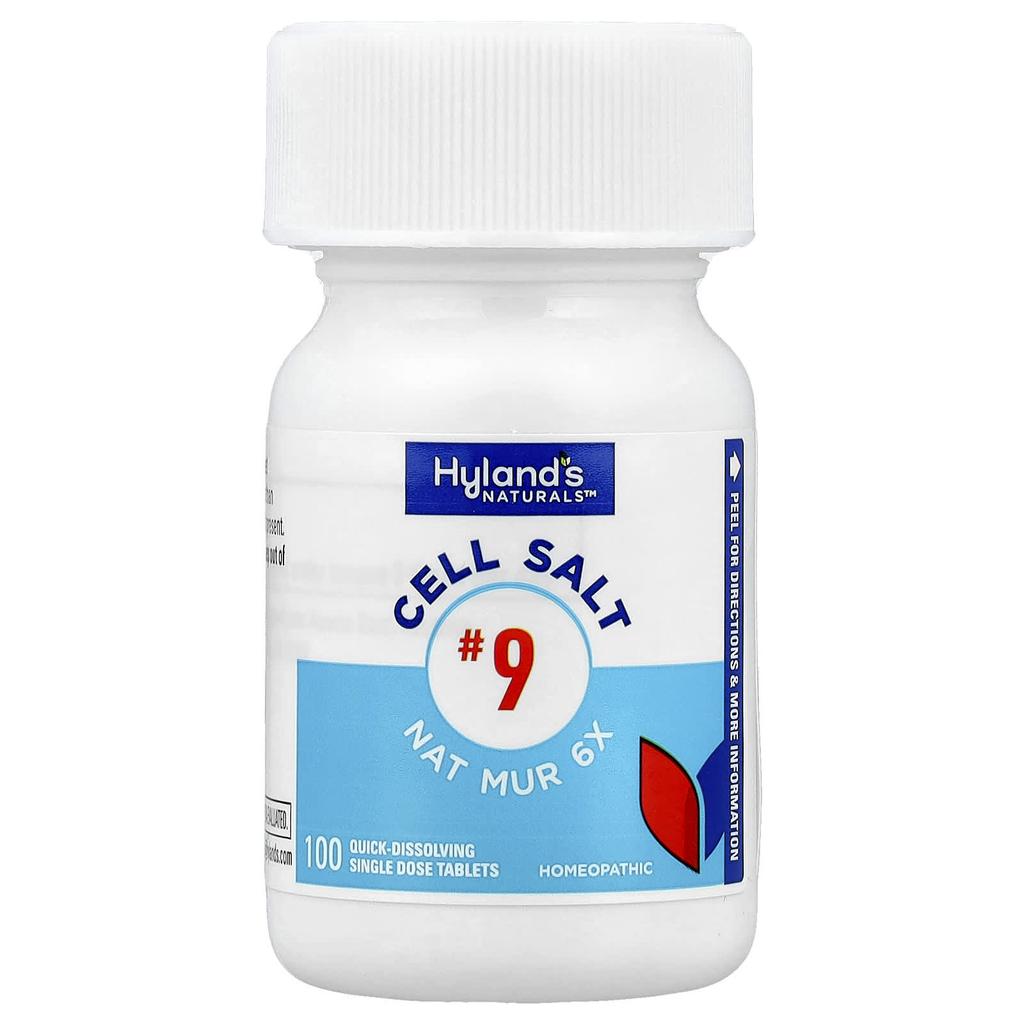 Hyland'S Naturals, Cell Salt #9, Nat Mur 6X, Fast Dissolve Single Tablets, 100 Tablets