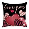 New Sofa Cushion Valentine's Day Gift Love Cushion Linen Print Versatile Lumbar Cushion