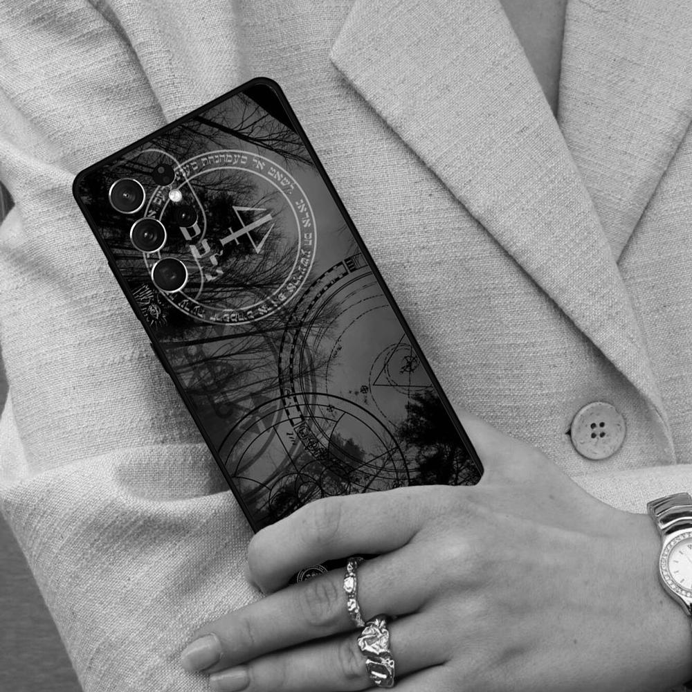 Sigil of Lucifer Cell Phone Case for Samsung Galaxy S26 Ultra S25 S24 S23 S22 S21 S20 Note10 Cover