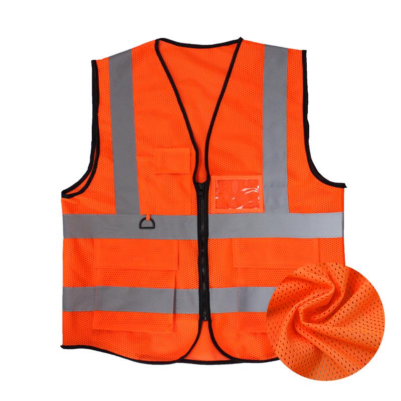 High-Visibility Reflective Safety Vest for Traffic and Construction Workers