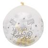 10Pcs Latex Transparent Balloon with   Words for Birthday Party Wedding Anniversary Decorate