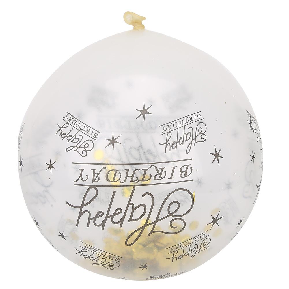 10Pcs Latex Transparent Balloon with   Words for Birthday Party Wedding Anniversary Decorate