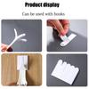 10/20pcs Set White Tape No Damage Picture Frame Hanging Strips Self-Adhesive Non-Tracking Multi-Functional Home Supplies