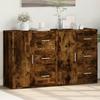 Sideboards 2 Pcs Smoked Oak 60 X 31 X 70 Cm Particleboard