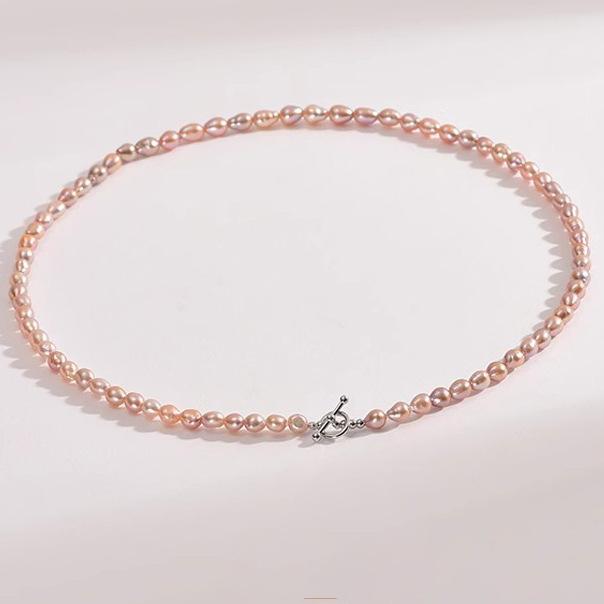 Natural freshwater pearl OT buckle necklace, style necklace jewelry, gift wholesale for girlfriends