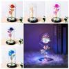 Romantic Rose Forever Flower In Dome Led Light Valentine Day Birthday Gift Decor