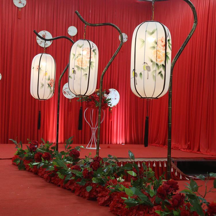 Antique Iron Art Bamboo Lanterns: Han Tang Wedding & Event Decor