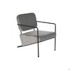 Fauteuil - DKD Home Decor - Métal - Gris - 62x76x76 cm - 1 place - Design contemporain