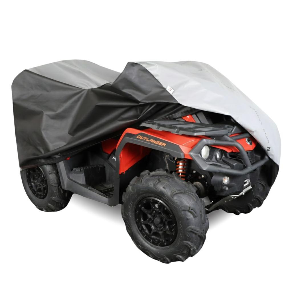 Quad Cover with Top Case 200-225 Tarpaulin UV Protection Classic Gray