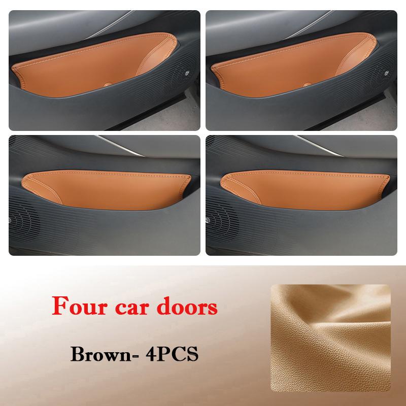 For Geely Galaxy E5 2026 2026 Car Door Slot Storage Box Leather Door Groove Mat Protection Storage Barrel Interior Accessories