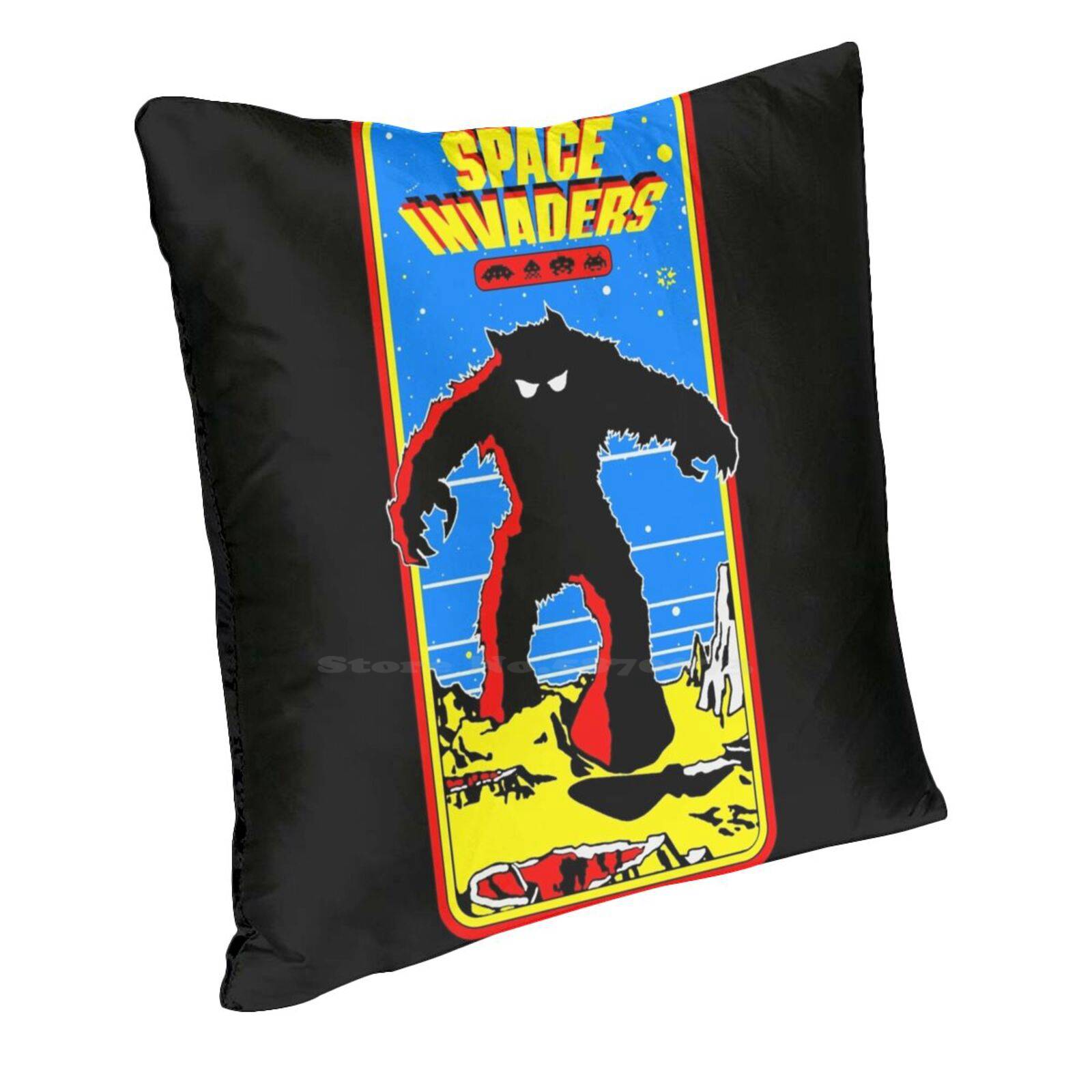 Space Invaders | Arcade Soft Comfortable Pillowslip Pillowcase Space Invaders Peach skin 18*18(CM)-1Pcs