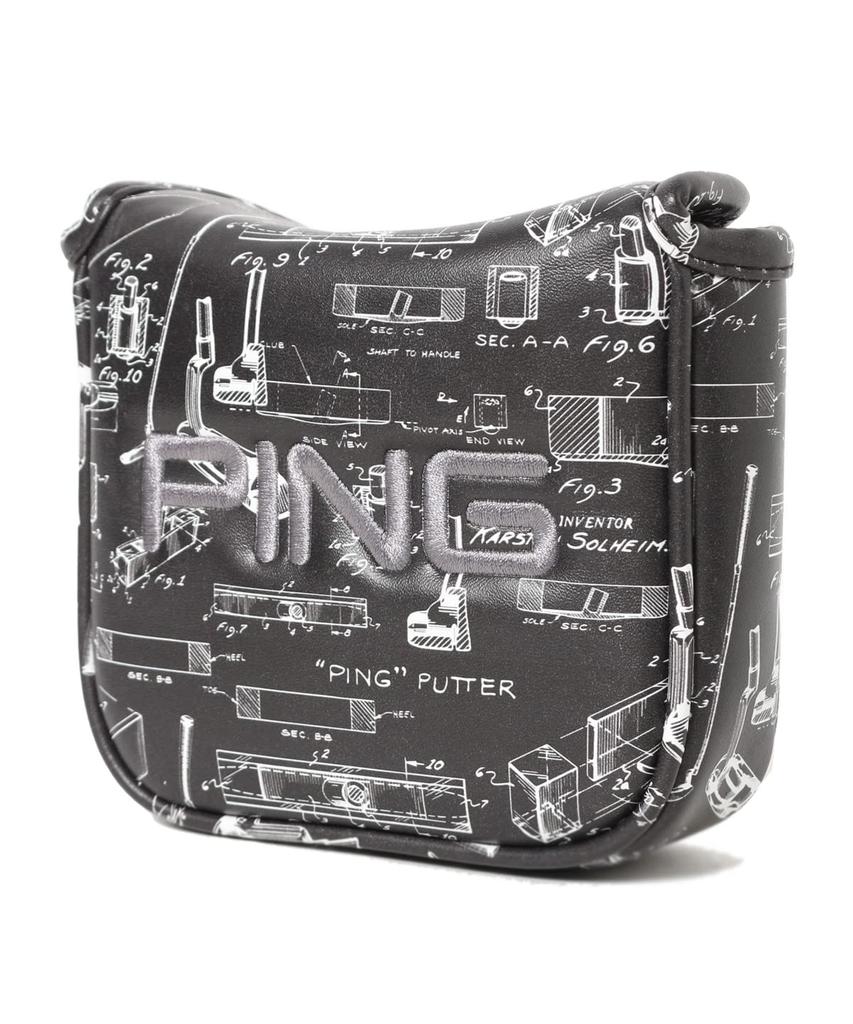 PING HC-P2202 Patent Putter Cover Mallet Type PING 2022 Model Japanese Genuine Product Black