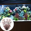 7-teiliges Aquarium-Fischbecken-Dekorationsset mit Kunststoffpflanzen und Höhlenfelsen, 7 Teile, Kleine und Große Künstliche Aquarium-Pflanzen