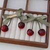 Stylish Cherry Hair Bands and Hair Clip For Children High Elasticity And Softness Hairpieces For Everyday Use