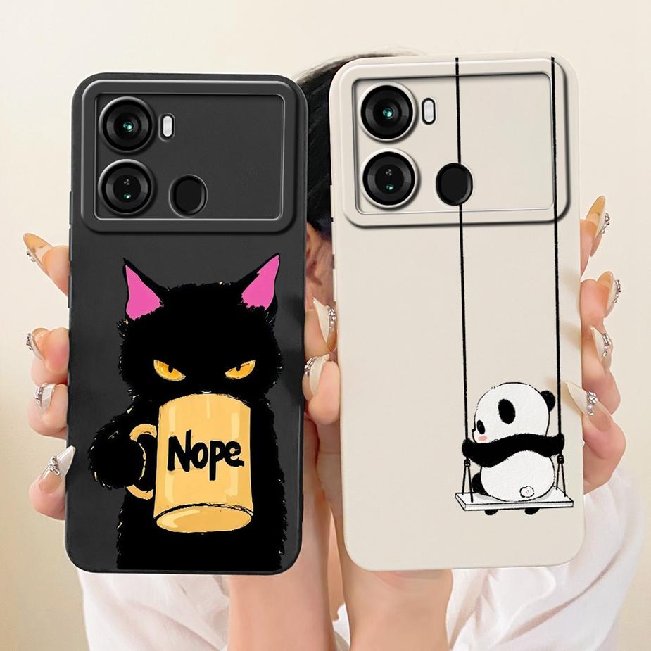 For Itel P40 Plus Case P683L Luxury Candy Painted Cover Soft TPU Matte Phone Case For Itel P40 P 40 ItelP40 P40+ Back Cover Bags