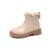 Kids Girls British Style Fleece Lined Soft Sole Princess Martin Ankle Boots
