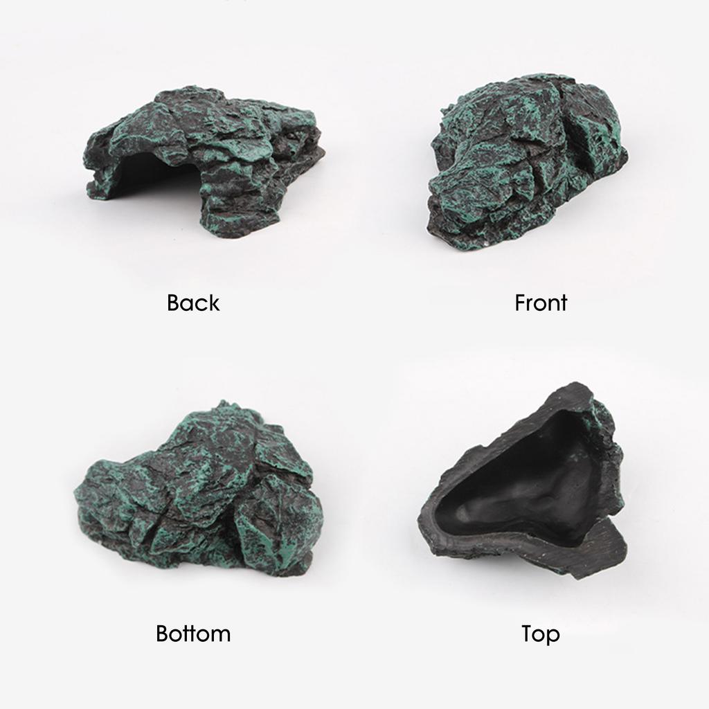 Shelter Terrarium Versteckhöhlen Reptilienfelsen Versteckhöhle Simulation Realistisch Sicher Harzfelsen Versteck für Terrariendekoration