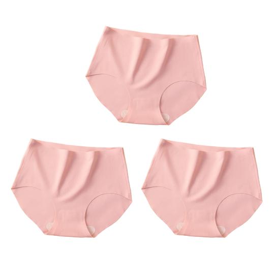 

Женские бесшовные трусы 3/6 шт., нижнее белье Ice Silk, со средней талией, не показывающие трусики, мягкие дышащие трусы L