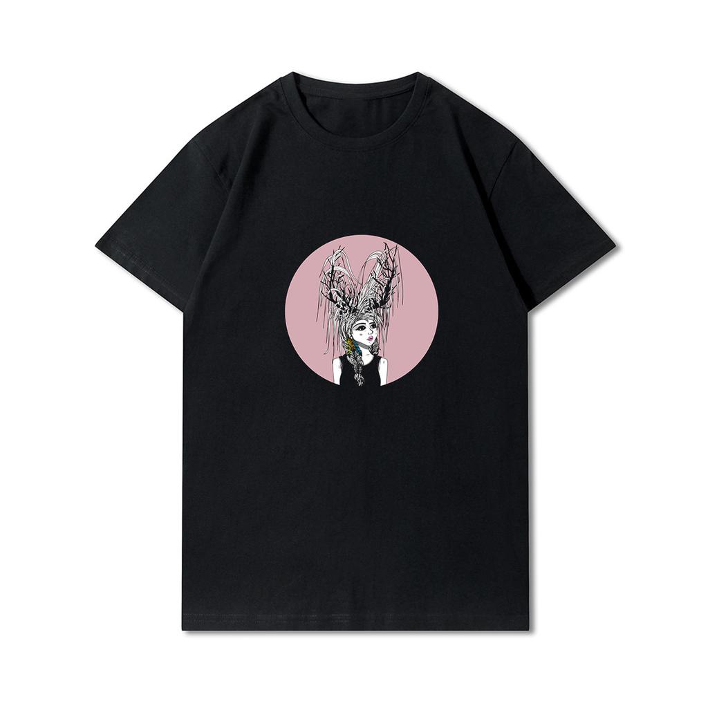 Anime 100 Muster Sommer Übergröße T-Shirts für Männer Buchstaben Bedruckt Lässige Kurzarm Oberteile 100% Baumwolle O Hals T-Shirts
