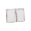 Double Photo Frame Wooden Picture Tabletop for Parents, Pet Owners, Nursery, Desk