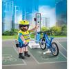 PLAYMOBIL 71732 Policjant rowerowy ze stacją ładującą, Action Heroes, Policjanci, 15 elementów, Od 4 lat