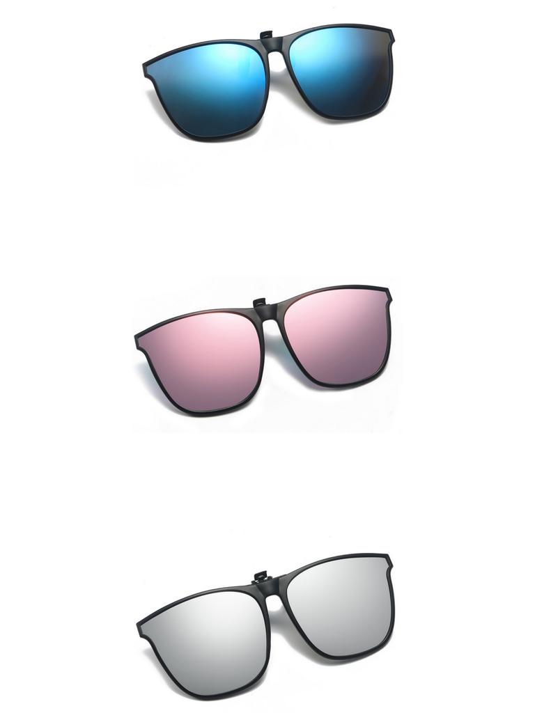 New PC Clip Sunglasses for Outdoor Fishing Driving Day Night Use Durable Lightweight UV Protection