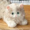 Realistic Cat Squeeze Toy Soft TPR Fidget for Stress Relief Cute Kitten-Shaped Decompression Gadget for Kids Adults