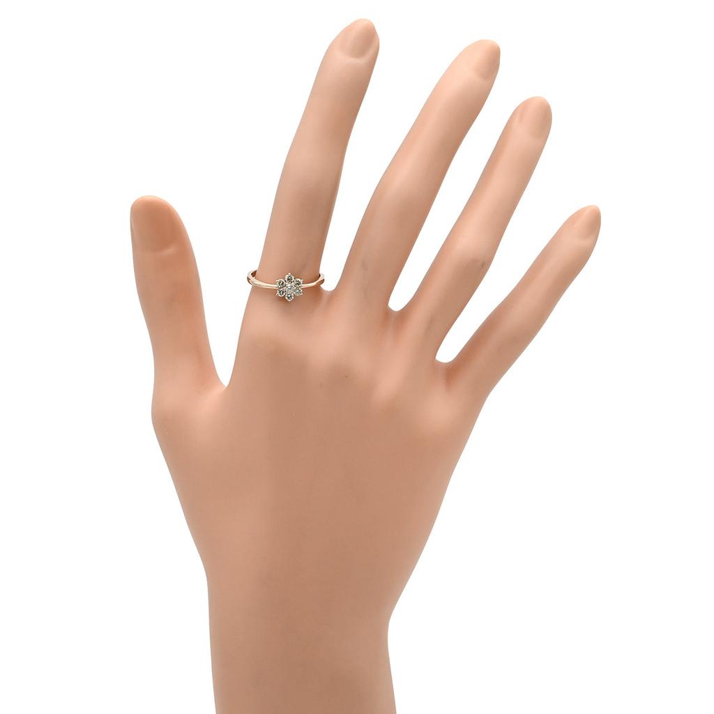 NON BRAND - diamondRing ring 18K Pink Gold/diamond #14.5(JP Size) Array