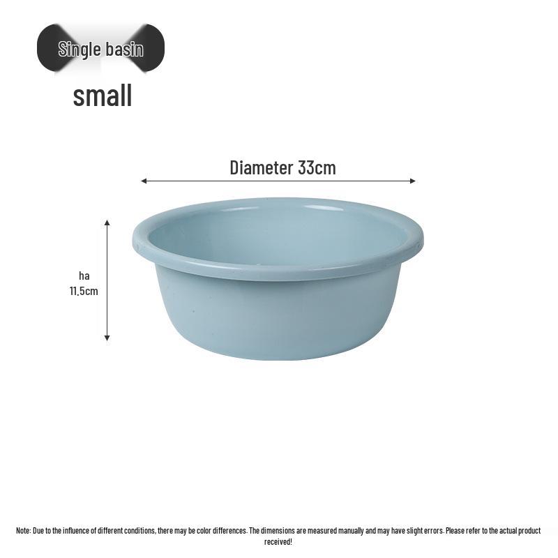 Back-to-School Essentials: Two-Piece Multi-Functional Thickened Washbasin and Handheld Plastic Water Bucket