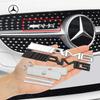 C200 E300 2026 Hot 1pcs Front Grill Emblem Badge Decals For Mercedes Benz AMG Logo W204 W205 W210 W211 W212 W213 W167 W176 W463