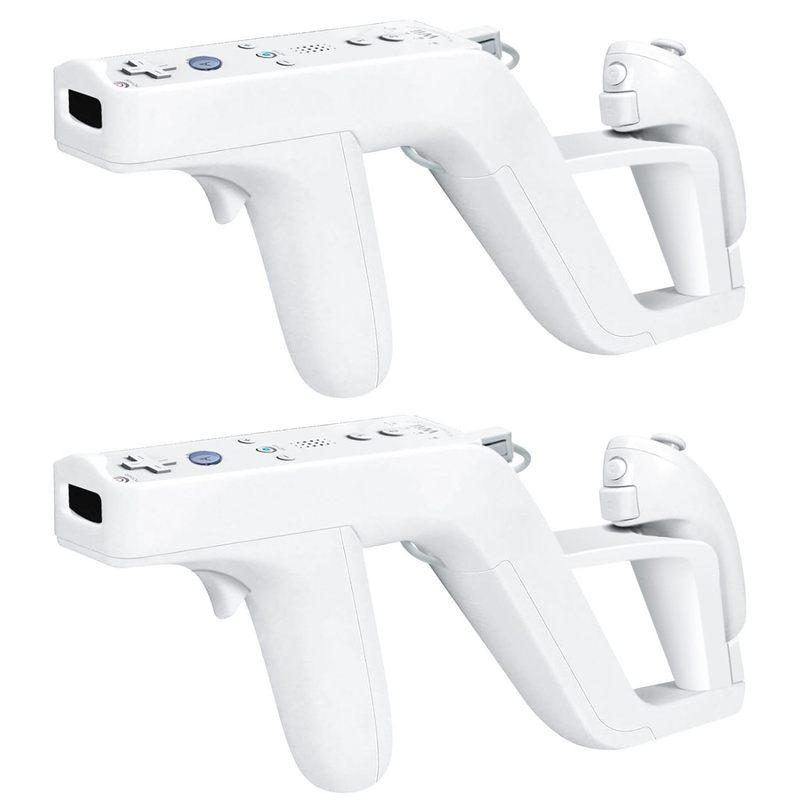 Gun for Nintendo Wii Nunchuk Motion Plus Remote Shooting Game Gamepads Holder for Zapper Controller for Nintendo Wii Accessories чёрный