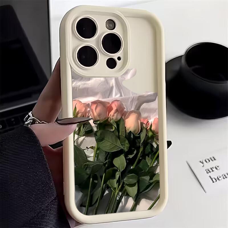 Flower Pink Rose Soft Cover Case for Xiaomi Redmi Note 13 4G 12S 11S 10S 10 Pro 12C 13C 11 13 12 Pro Plus 5G Silicone Cases