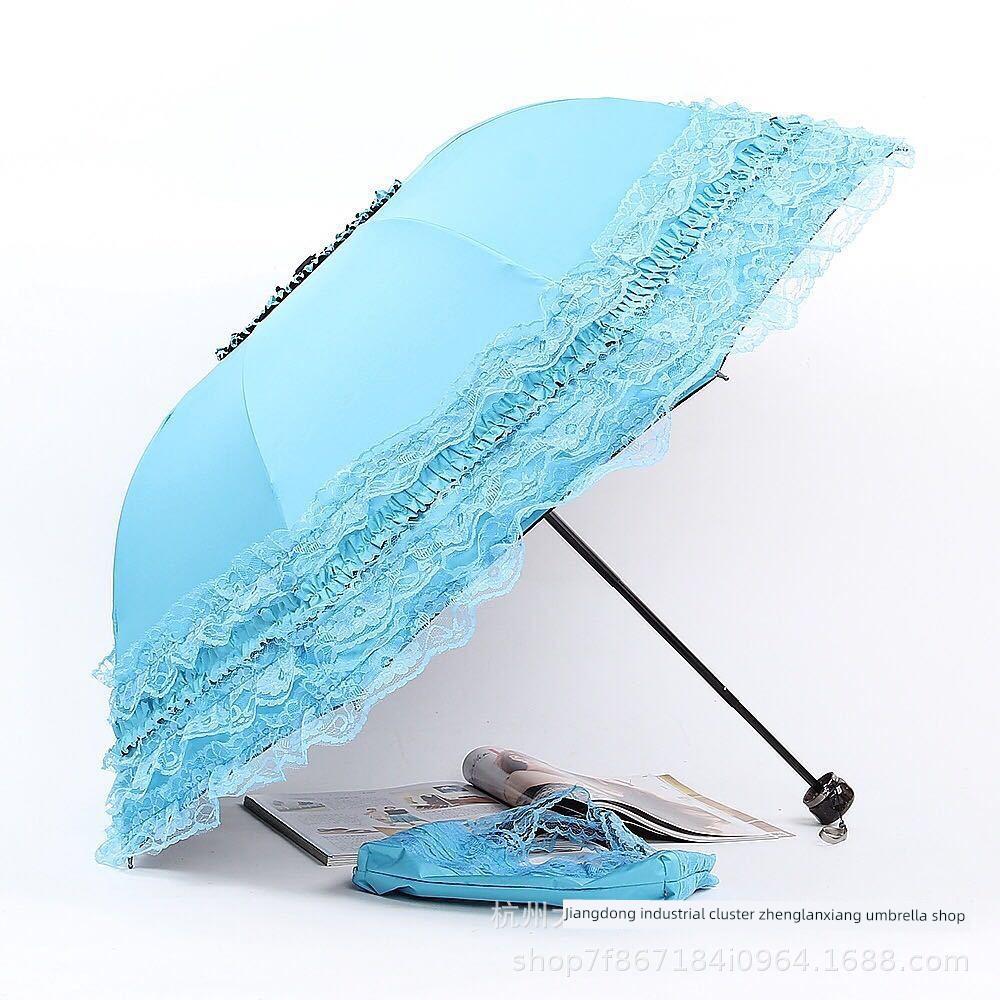 New Style Lace Princess Umbrella, Lace Umbrella, Sun Protection Umbrella, 70% Off Sun and Rain Dual-Use Umbrellas, Steel Sun and Rain Umbrella